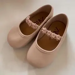 ★送料無★ZARA BABY フラワーバレエフラットシューズ