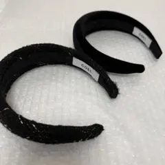 COEL カチューシャ　ベロア　ツイード　2点セット　ヨンアのサムネイル