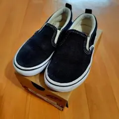 【VANS】 ブラック スリッポン 18cm