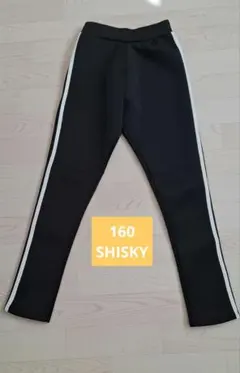 黒　パンツ スパッツ　サイドストライプ