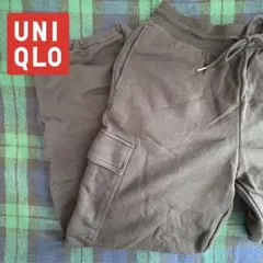 UNIQLO カーゴスウェットパンツ ブラック