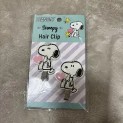スヌーピー ヘアクリップ 2個セット 前髪クリップ