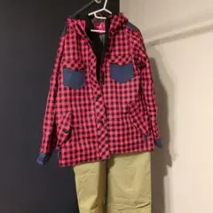 IGNIO スノーボードウェア Lサイズ 赤黒チェック　値下げ
