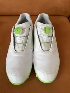adidas ゴルフシューズ ホワイト/グリーン