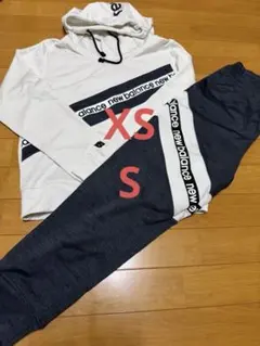 new balance ジャージ上下セット XS ホワイト/ダークグレー
