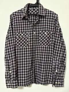 【美品】チェック柄ネルシャツ