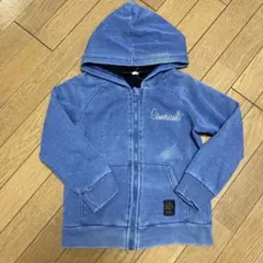 ビンテージ風フード付き裏起毛パーカー