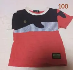 クレードスコープ　くじら　動物　海　半袖　Tシャツ　100