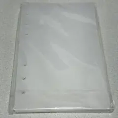 A6 サイズ シール帳 6穴 シール台紙 ハードタイプ 半透明 10枚 リフィル