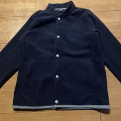 無印良品 MUJI フリースジャケット 120cm ネイビー カーディガン