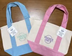 TRADERJOE'Sミニトートバッグ パステルカラー　2色セット［新品タグ付］