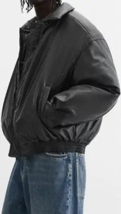 ZARA ダブルフェイス フェイクボンバージャケット - メルカリ
