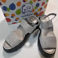 ★新品・未使用★ゴムゴム Gomu56 洗える低反発インソール厚底サンダル