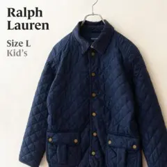 Ralph Lauren ラルフローレン キルティングジャケット 紺 ガールズL