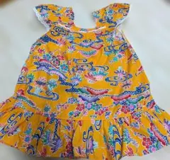 キッズノースリーブワンピース 沖縄土産 3〜4歳サイズ