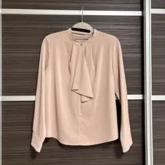 NATURAL BEAUTY BASIC 長袖 ブラウス ピンク Sのサムネイル