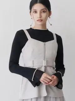 ★最終値下げ★ MURUA ベルスリーブラインニット ブラック