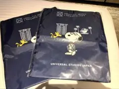 【値下げ】usjオリエンタルホテルスヌーピー ナイロンバッグ 2個セット