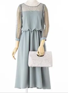 apart by lowrys アパートバイローリーズ　ドットチュールワンピース