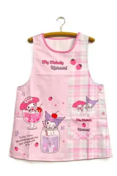 新品 マイメロディ＆クロミぷるしゅわキッチン エプロン サンリオ 保育士 割烹着