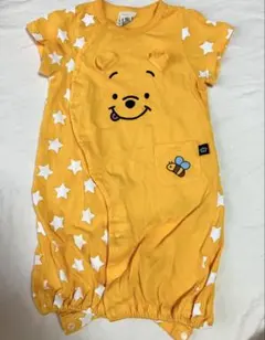 BABYDOLL プーさん 星柄耳立体　半袖2WAYロンパース　フリーサイズ