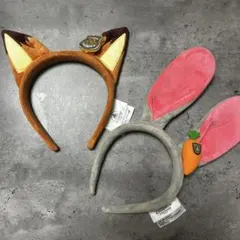 【上海ディズニー限定】ズートピア カチューシャセット(ジュディ・ニック)