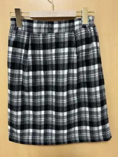 E hyphen world gallery チェック柄ミニスカート