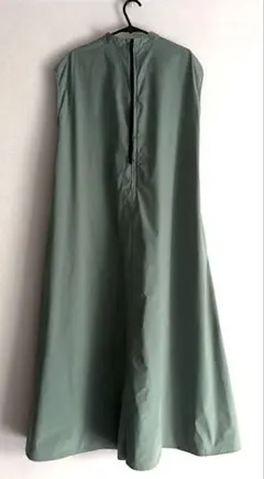 ノースリーブロングワンピース グリーン S