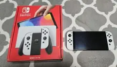 Nintendo Switch 有機EL ホワイト 本体　ガラスフィルム張付け済