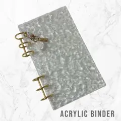 アクリルバインダー　A6 推し活　お花チャーム　リフィル　貯金　大人気