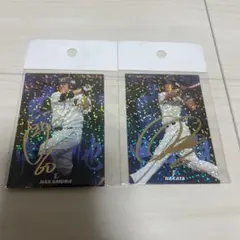 プロ野球チップス　中田翔　中村剛也　おかわりくん　金箔サイン入りカード