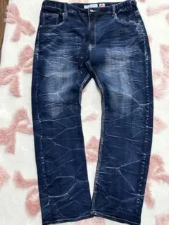 【3 L】　Growth by Grail ストレッチ　デニムパンツ　ヒゲ加工