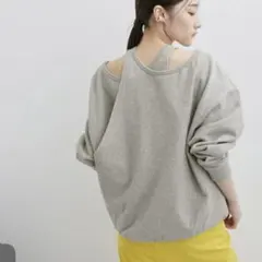 サステナブル・2WAY デザインスウェットプルオーバー アダムエロペのサムネイル