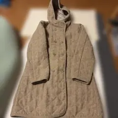 Green Label Relaxing キルティング コート フードベージュ