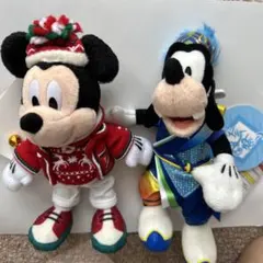 東京ディズニーリゾート　 ミッキー グーフィー ぬいぐるみバッジ
