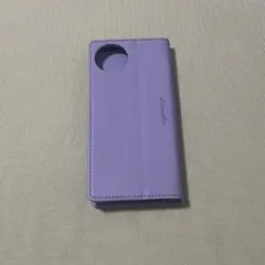 新品 AQUOS wish4 フェイクレザー 手帳 ケース カバー パープル
