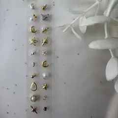 耳つぼジュエリー/２０粒/おまとめ割あり/月 星