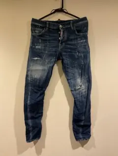 最終価格　DSQUARED2 ダメージ加工 デニム 46 ディースエアード美品M