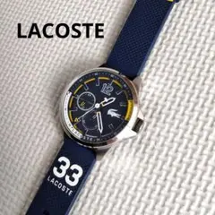 LACOSTEラコステ　アナログ腕時計　ネイビー　ラバー