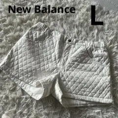 【美品】New Balance ホワイト ショートパンツ Lサイズ