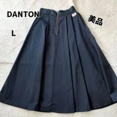 【美品】DANTON T/Cウエストポイントプリーツロングスカート 36のサムネイル