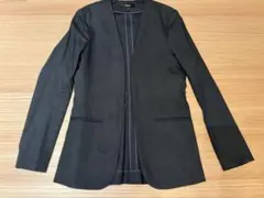 Theory ノーカラージャケット サイズ0 ネイビー