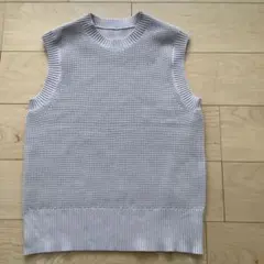 無印良品　軽くて型崩れしにくいニットベスト　ＸＳ　アイボリー