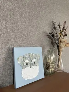 伊藤亜矢美「ちょこんと座る」猫 版画＋ペインティング 一点もの 額装