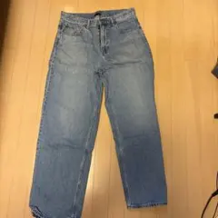 UNIQLO ワイドストレート　デニムパンツ ライトブルー