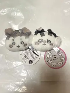 ちいかわ　ミニがまぐち　リボン　モモンガ　カニちゃん　古本屋さん