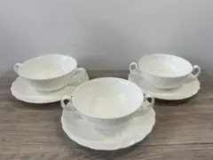 ノリタケ　ボーンチャイナ　スープカップ　9810 ソーサー　カップ　ホワイトのサムネイル