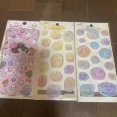ディズニー　マリーちゃん　プチドロステッカーシール3シートセット
