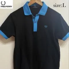 人気】フレッドペリー 半袖 ポロシャツ L 黒 ボタンダウン モッズ