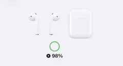 AirPods 第2世代 本体のみ ジャンク品片耳音出ません KAWS ケース付